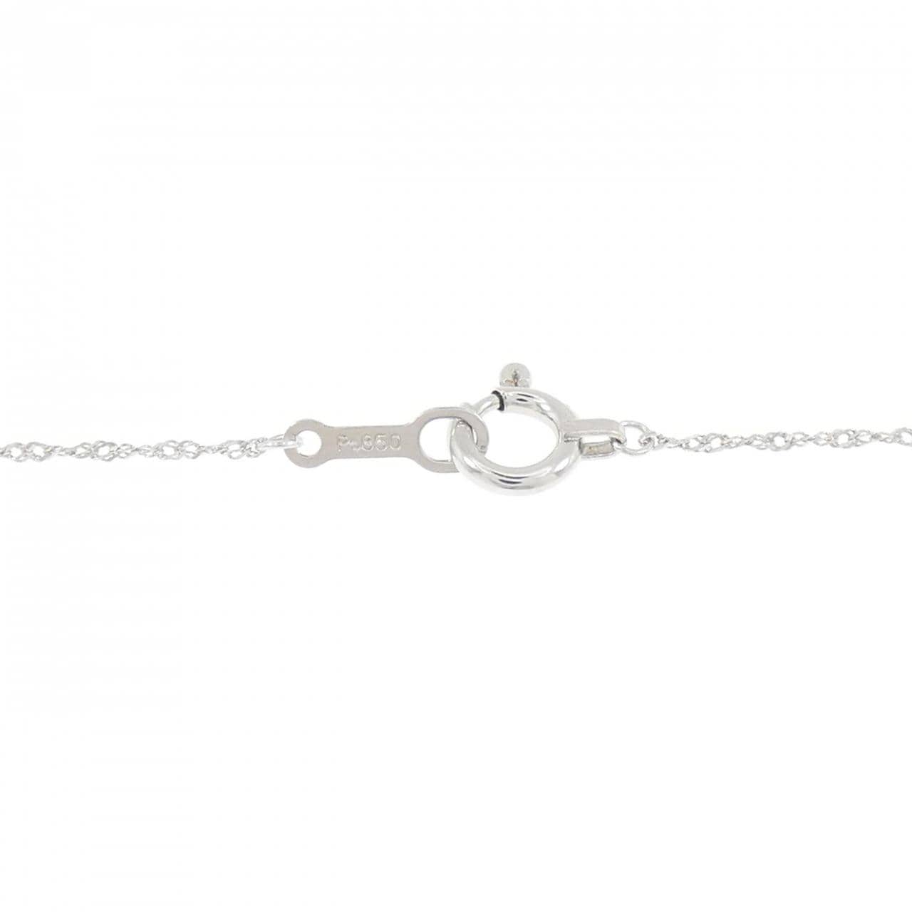 PT999/PT850 ダイヤモンド ネックレス 0.5CT