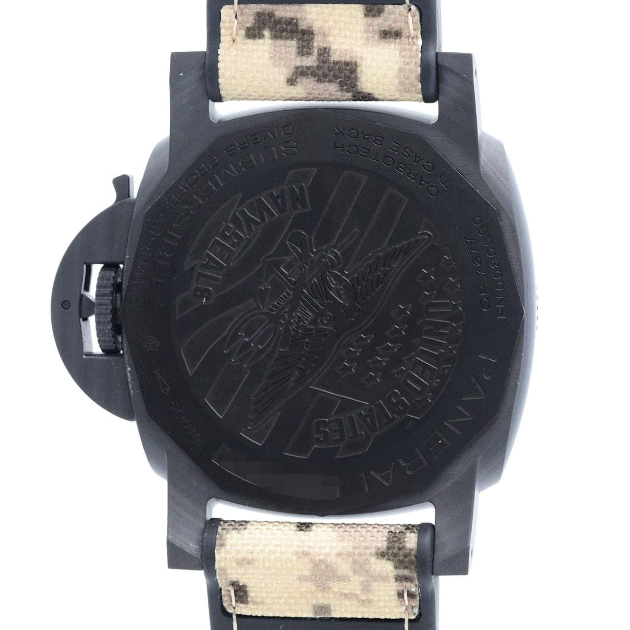 パネライ サブマーシブル クアランタクアトロネービーシールズGMT PAM01513 カーボテック 自動巻