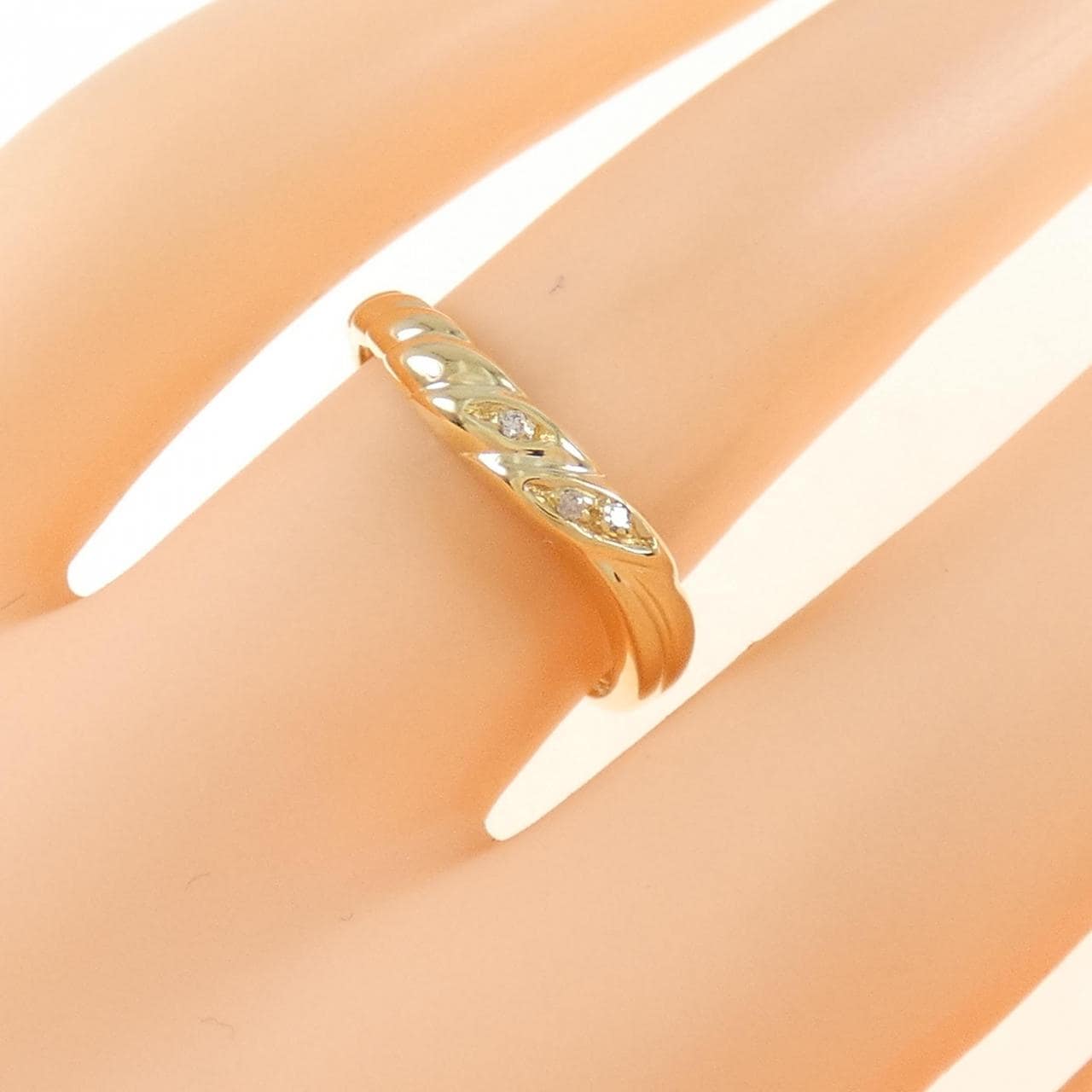K18YG ダイヤモンド リング 0.01CT
