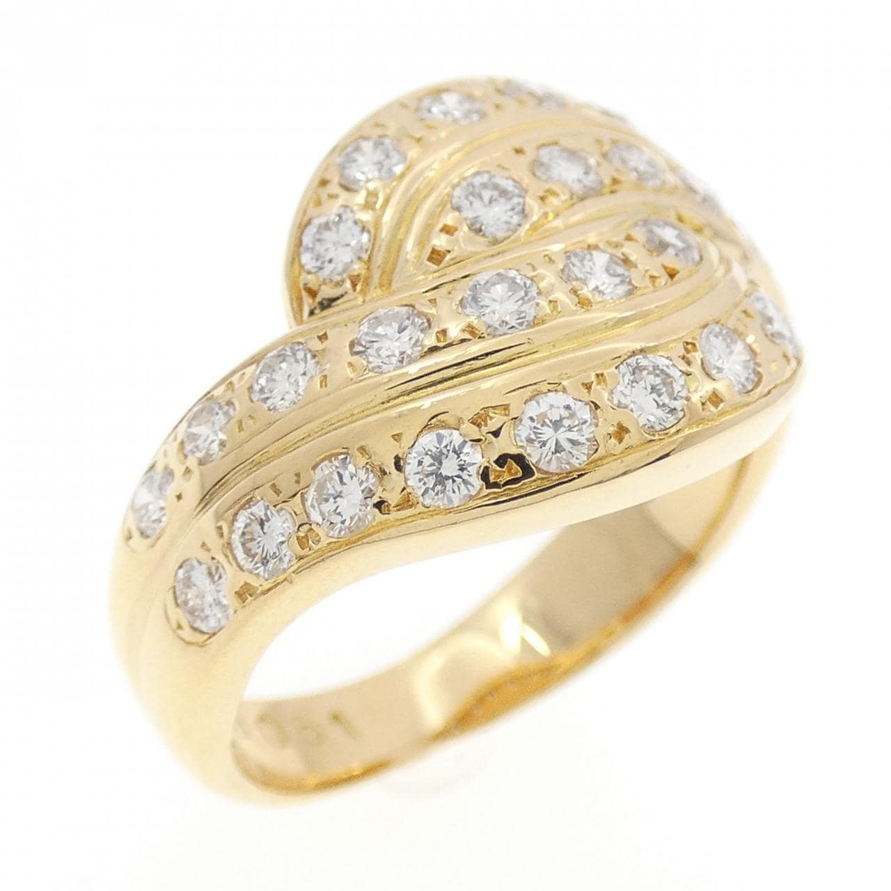 750YG ダイヤモンド リング 0.51CT