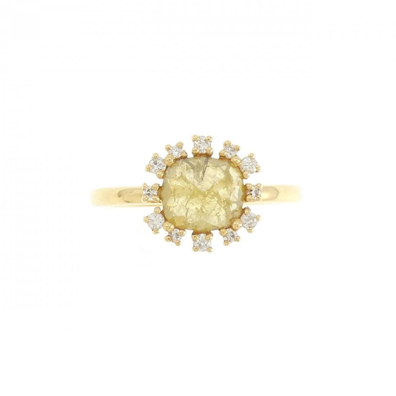 【新品】K18YG ダイヤモンド リング 0.74CT