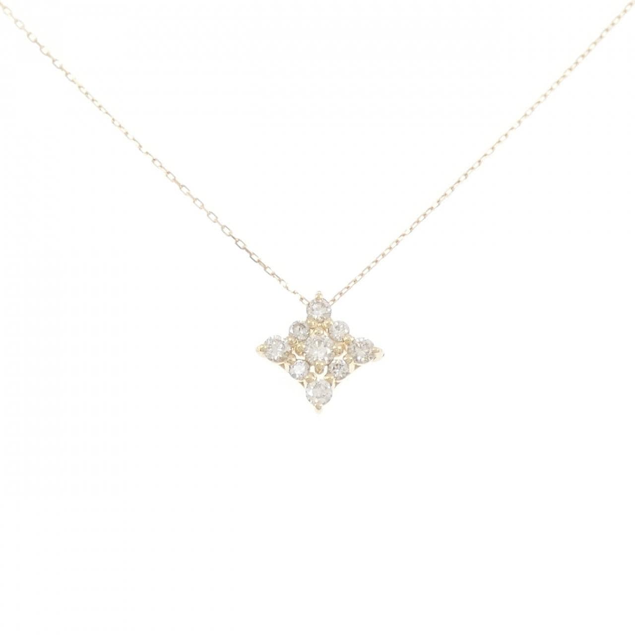 [BRAND NEW] K10YG Diamond Necklace 0.20CT
