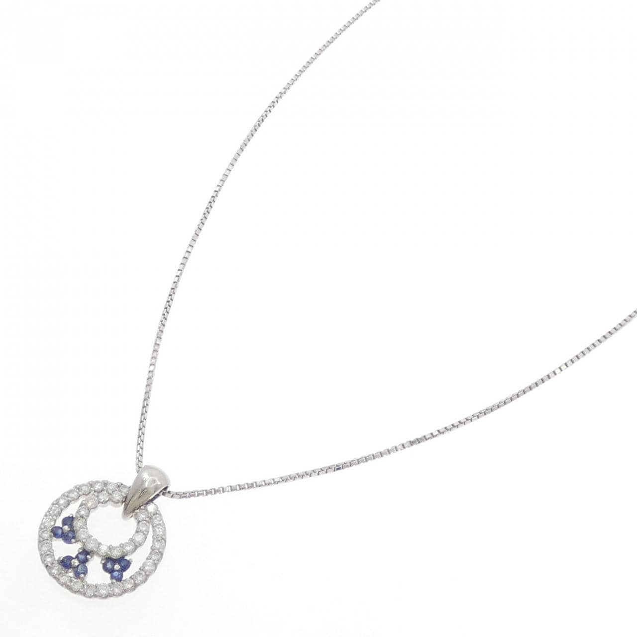 PT900/PT850 サファイヤ ネックレス 0.17CT