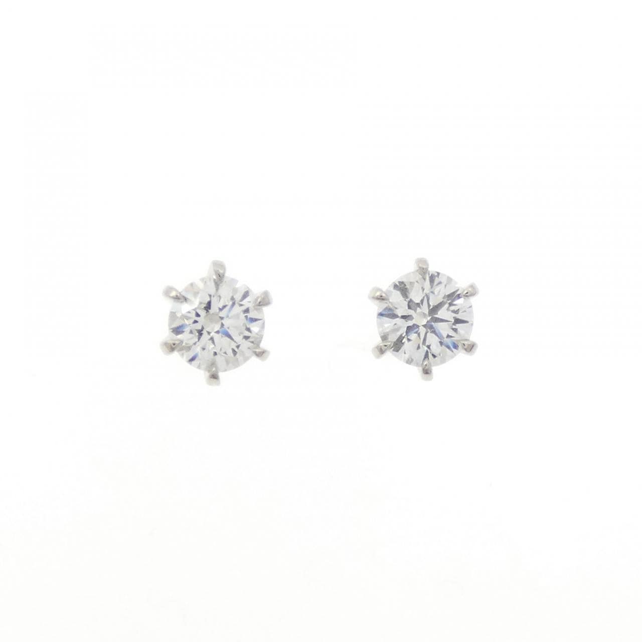 【リメイク】PT900/ST ダイヤモンド ピアス 0.251CT 0.253CT D VVS2 3EXT-EXT