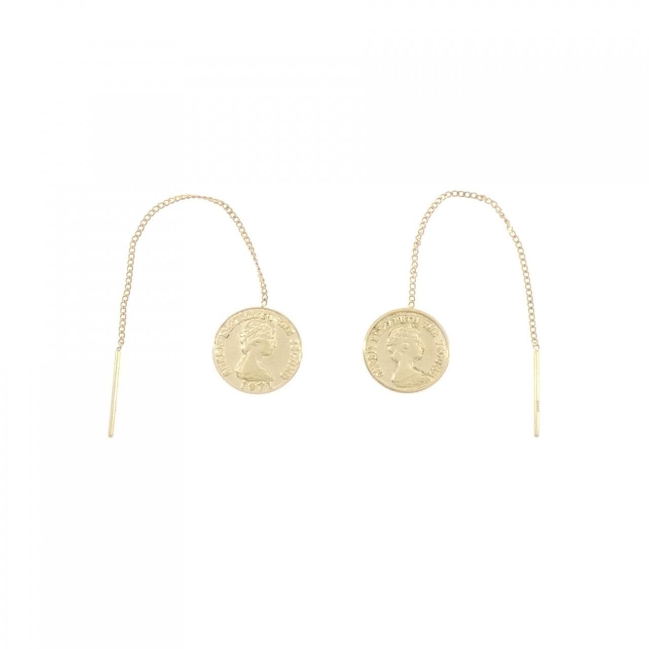 K18YG earrings