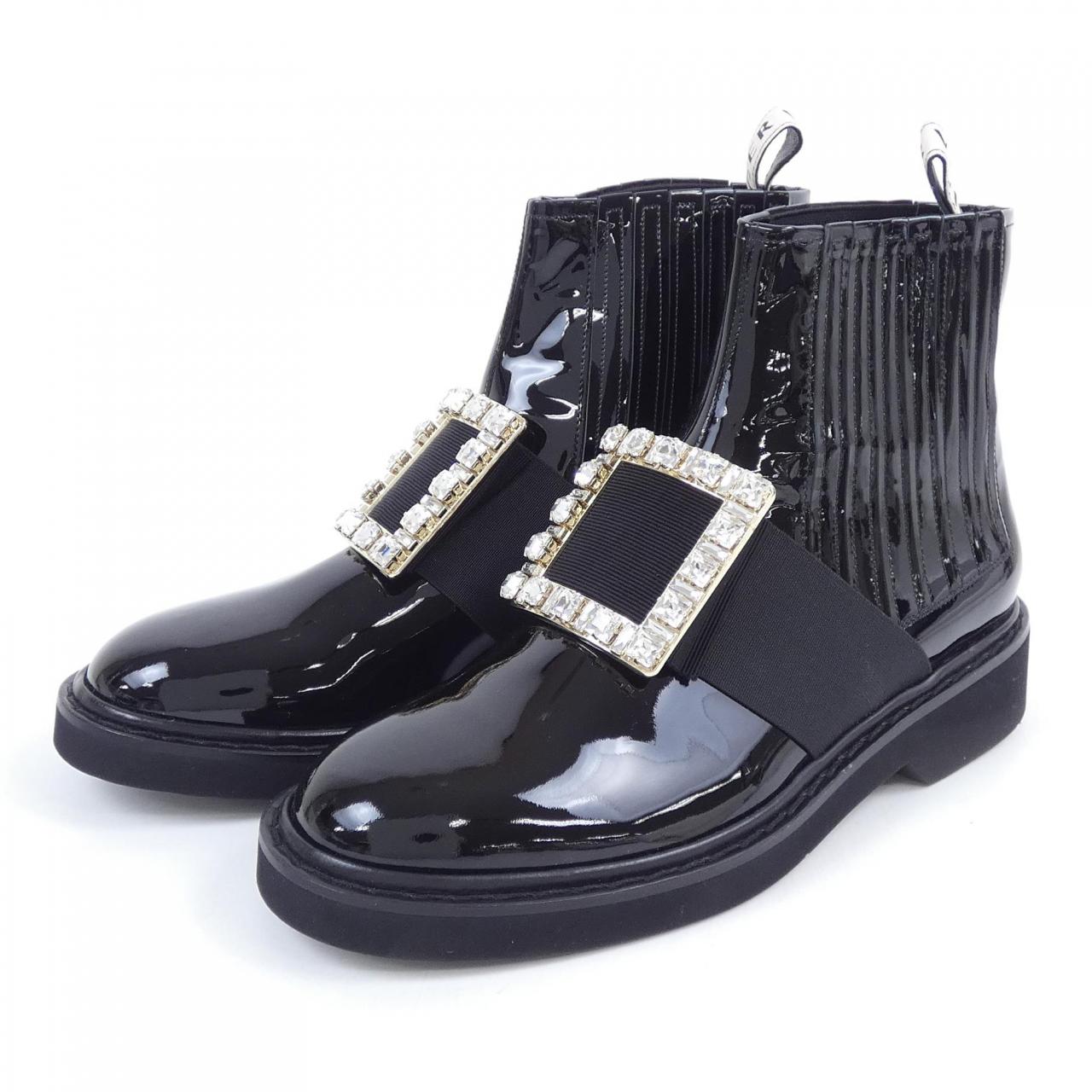 ロジェヴィヴィエ ROGER VIVIER ヴィヴ レンジャーストラス バックル ブーツ