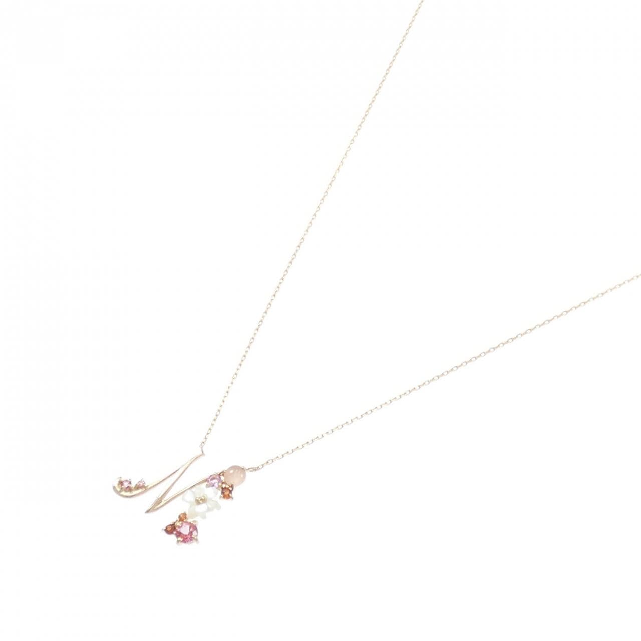 サマンサティアラ イニシャルM カラーストーン ネックレス