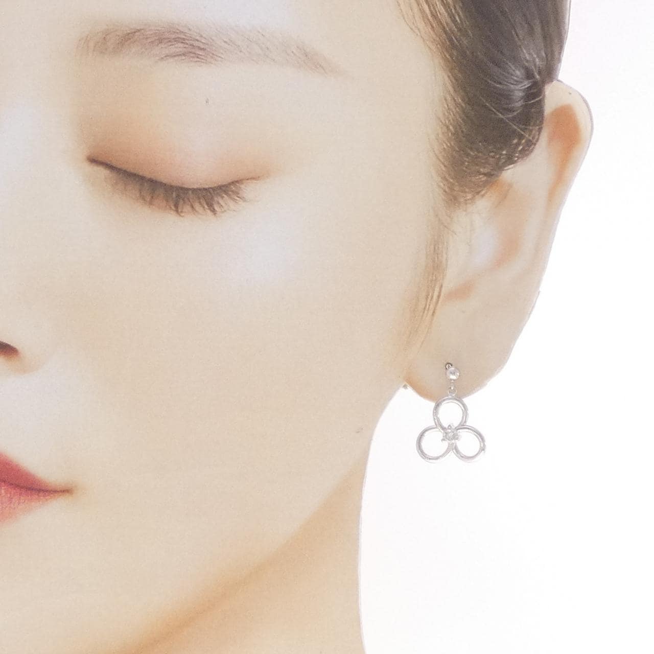PT900 ダイヤモンド ピアス 0.24CT
