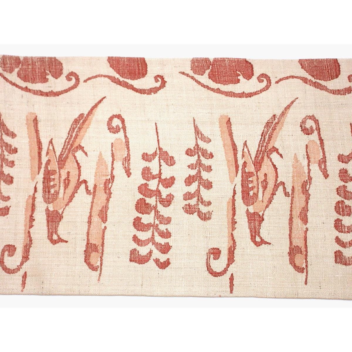 【未使用品】袋帯　紬織　木版染