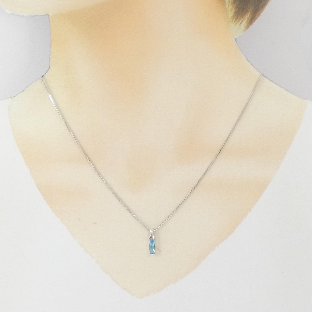 PT900/PT850 ブルートパーズ ネックレス