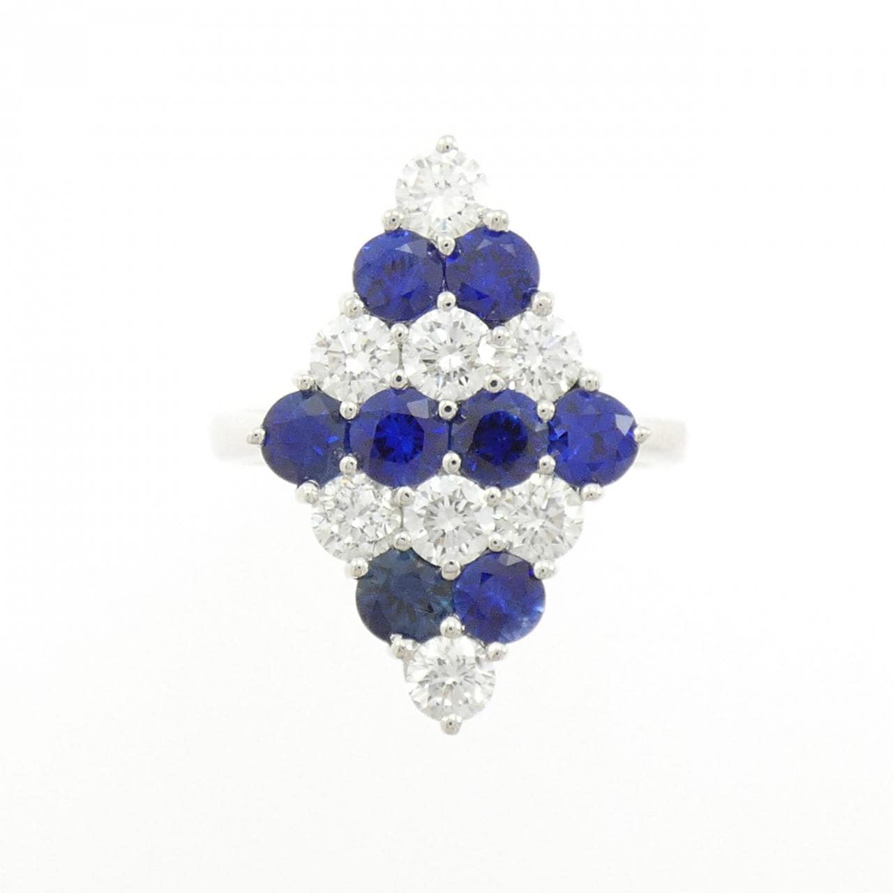 K18WG サファイヤ リング 1.74CT