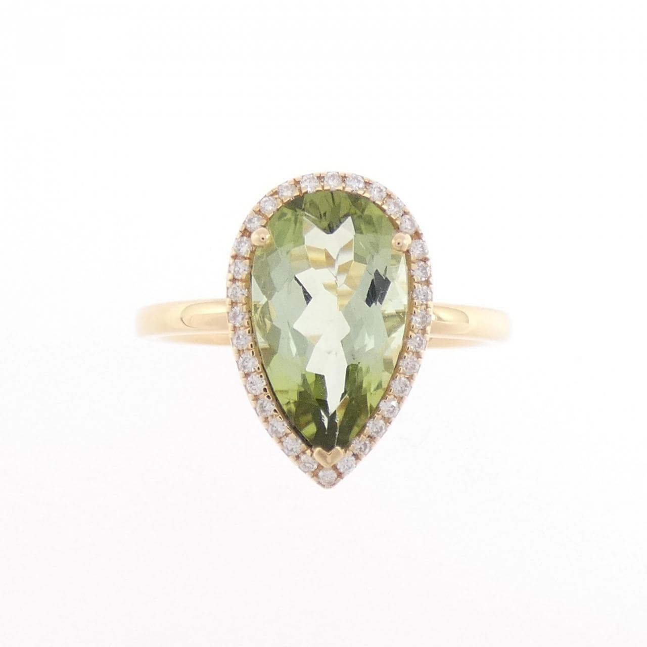 【新品】K18YG トルマリン リング 1.90CT