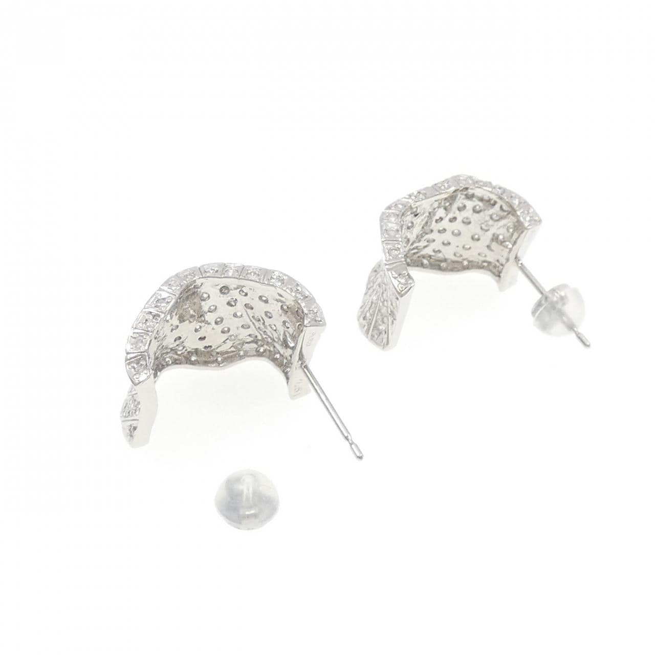 PT900 ダイヤモンド ピアス 1.02CT