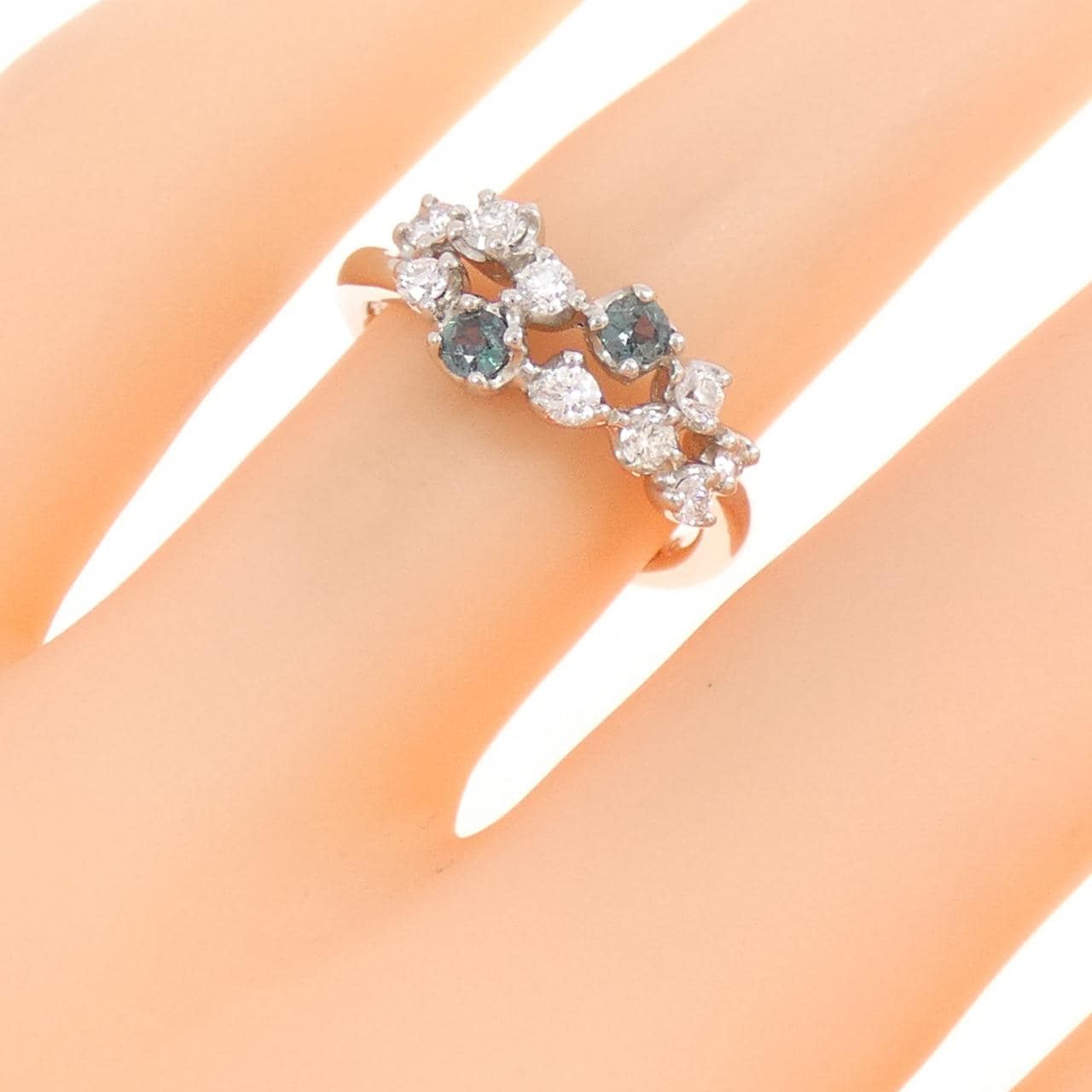 PT900 アレキサンドライト リング 0.18CT