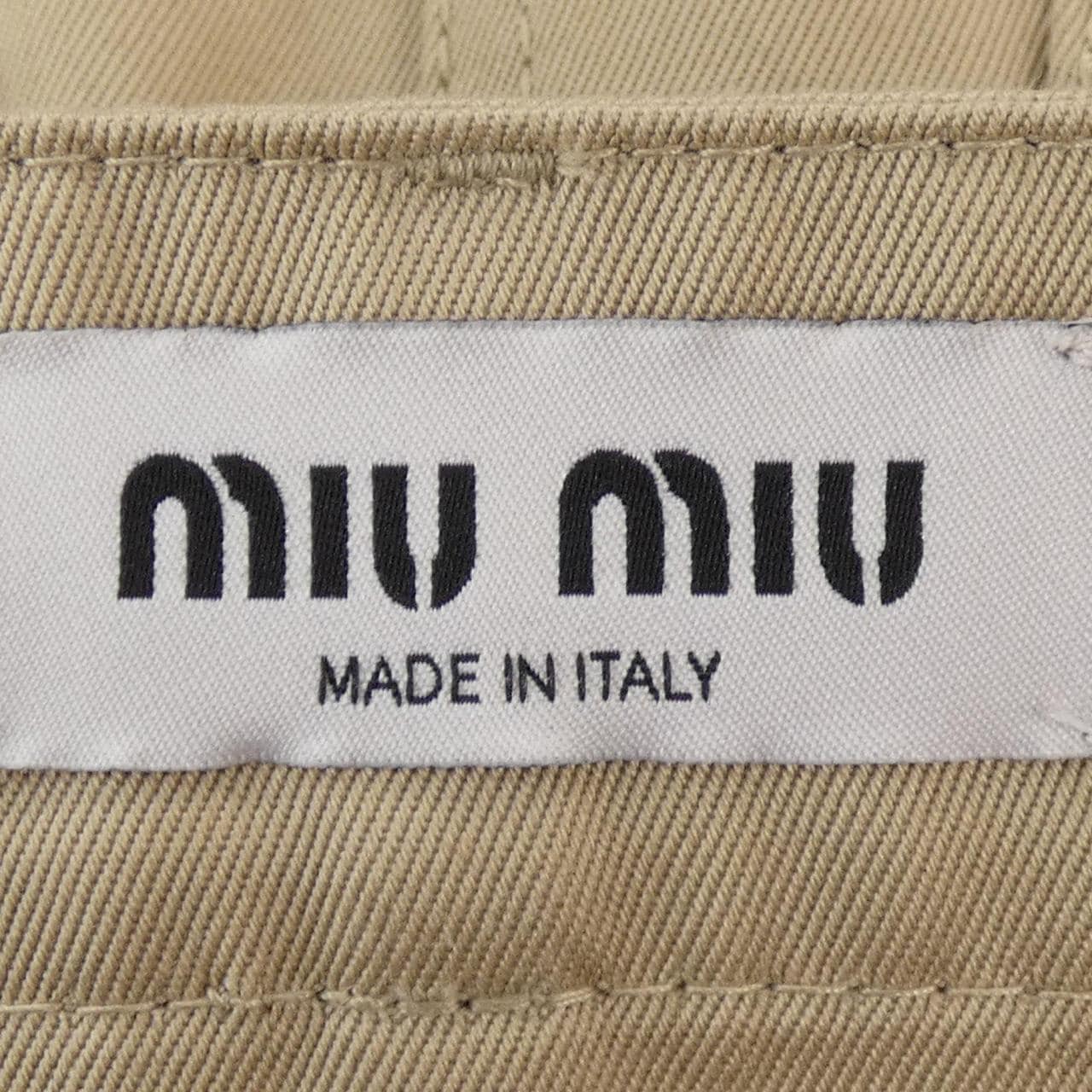 ミュウミュウ MIU MIU MIU MIU ロゴ MG2241 SOOO 1UPX スカート