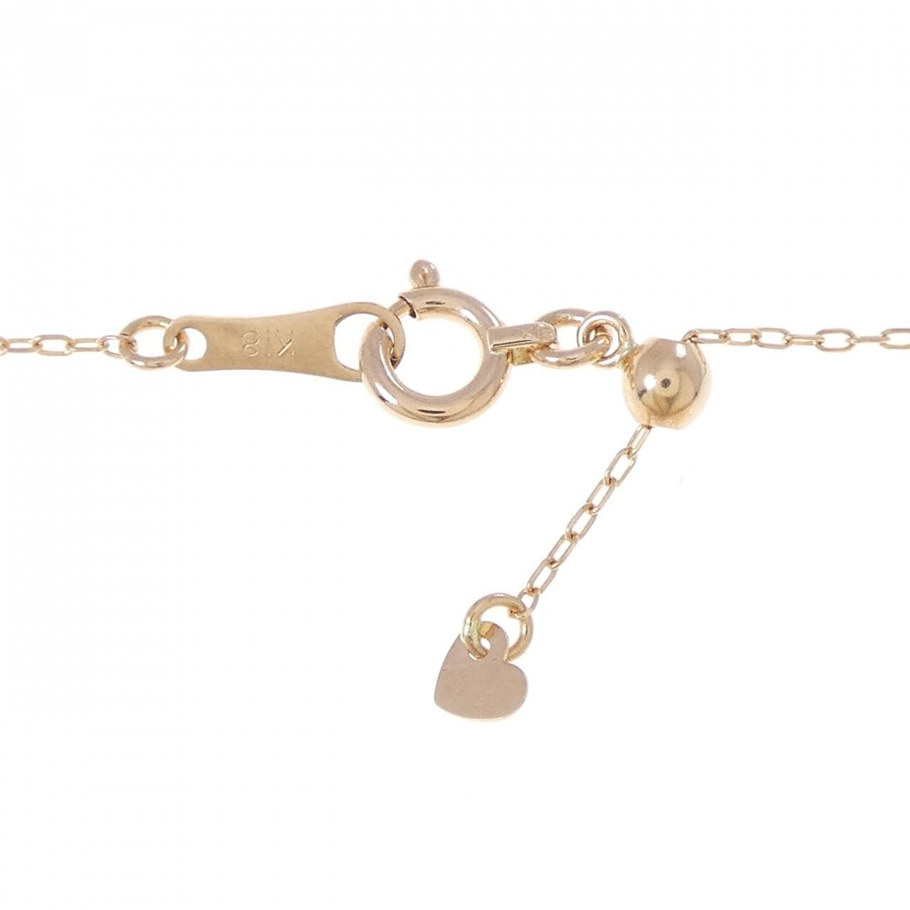 K18PG ダイヤモンド ネックレス 0.1CT