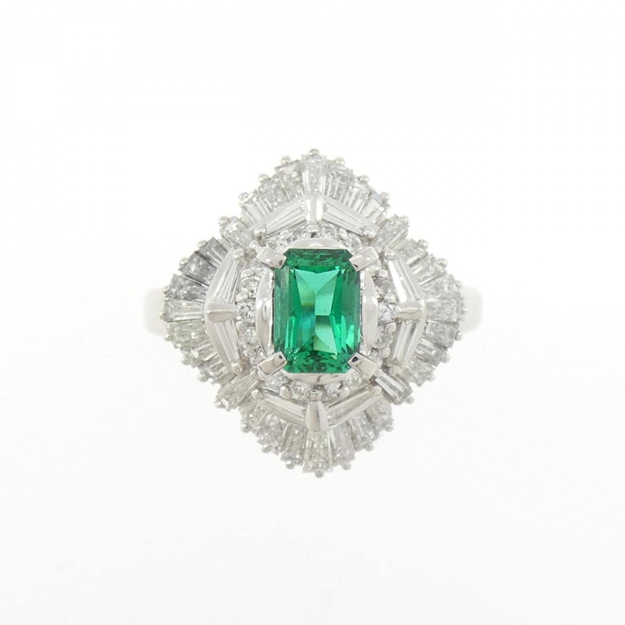 PT900 エメラルド リング 0.79CT