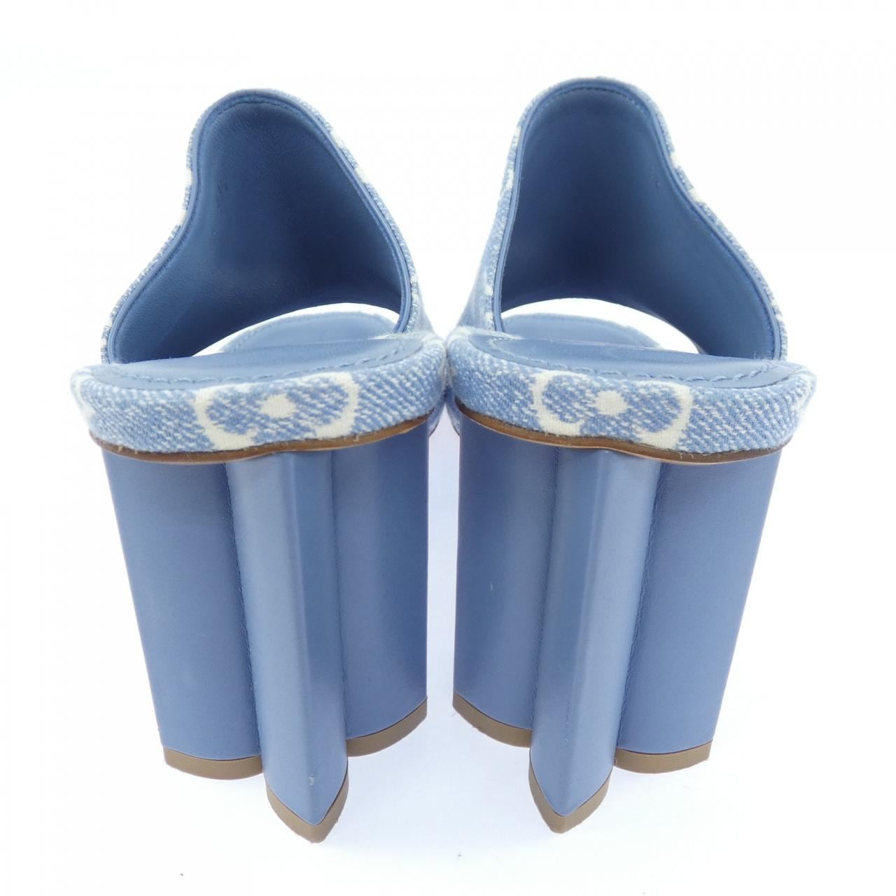 ルイヴィトン LOUIS VUITTON モノグラムデニム シルエットラインミュール サンダル