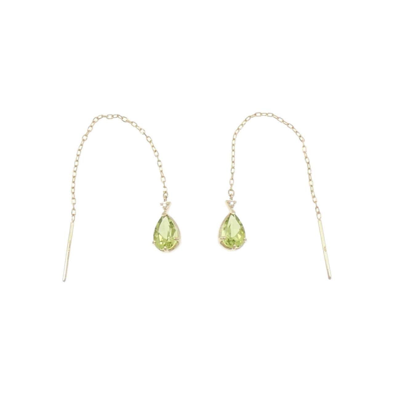 K10YG Peridot earrings
