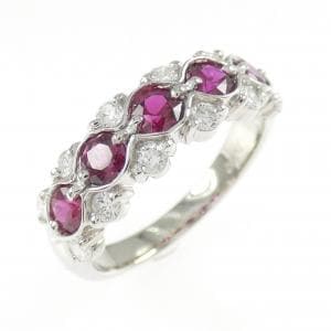 PT900 ルビー リング 0.84CT