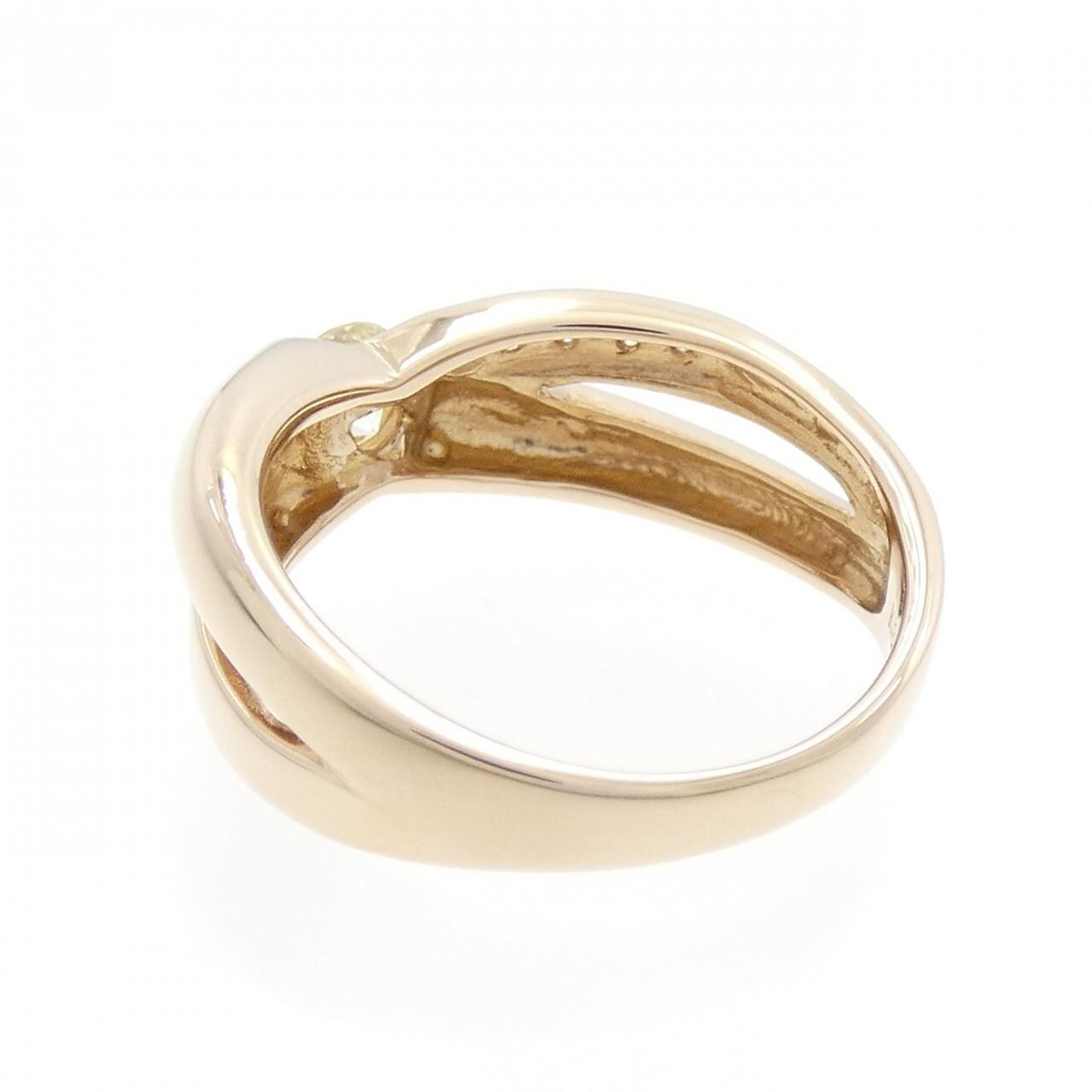 K18PG ダイヤモンド リング 0.37CT