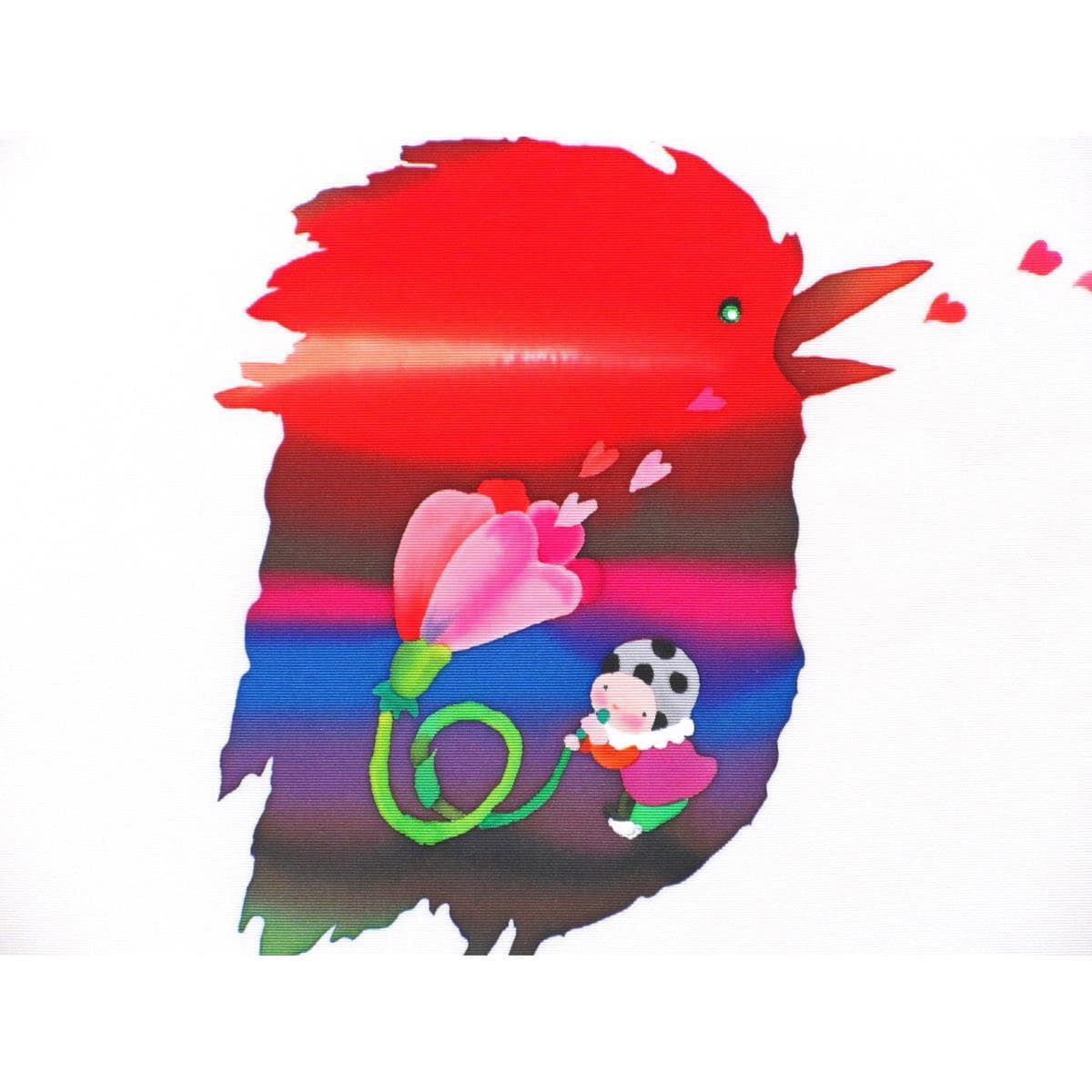 名古屋帯　塩瀬染帯　友禅加工