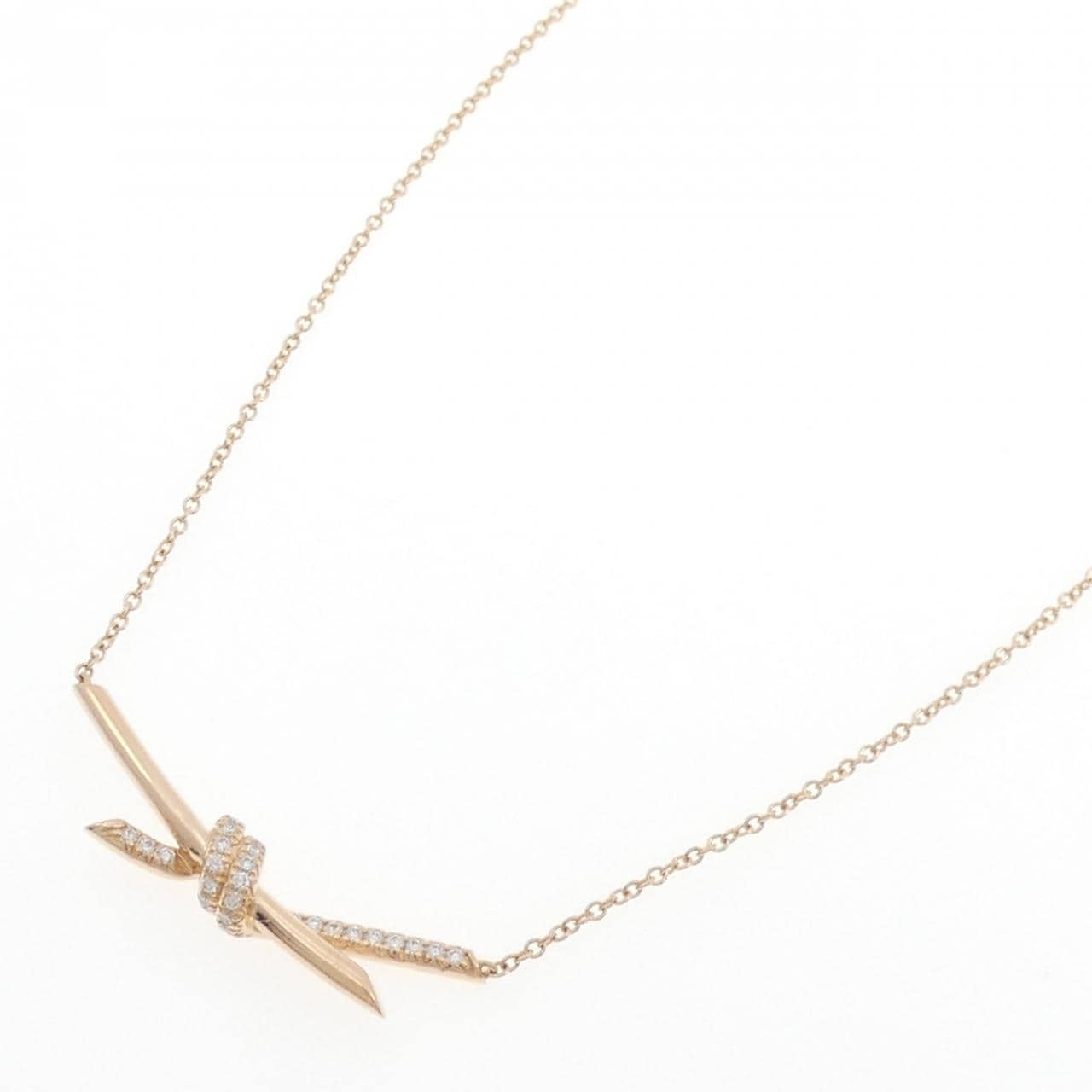 ティファニー ノット ネックレス 0.25CT