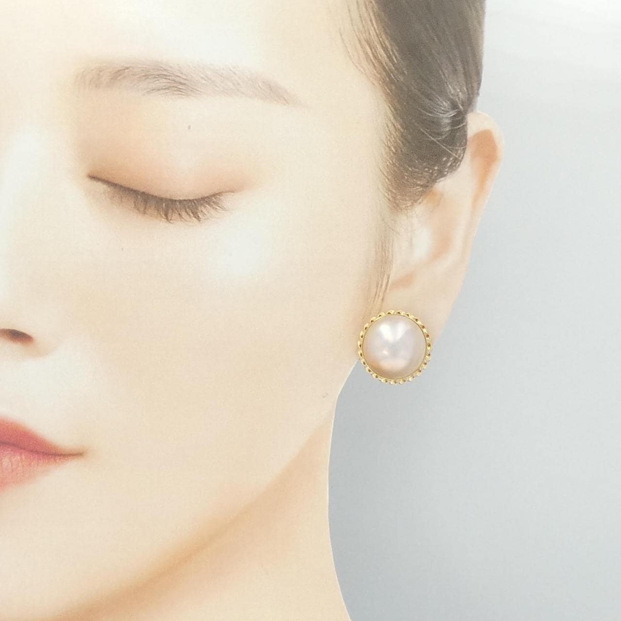 K18YG マベパール ピアス