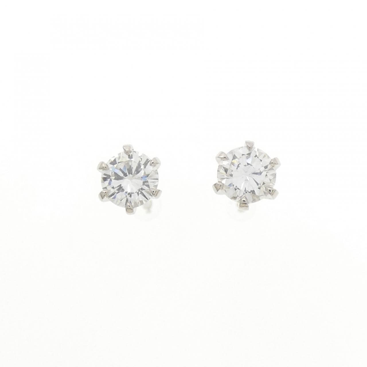 【リメイク】PT900/ST ダイヤモンド ピアス 0.252CT 0.258CT G-F VS1-2 VG-G