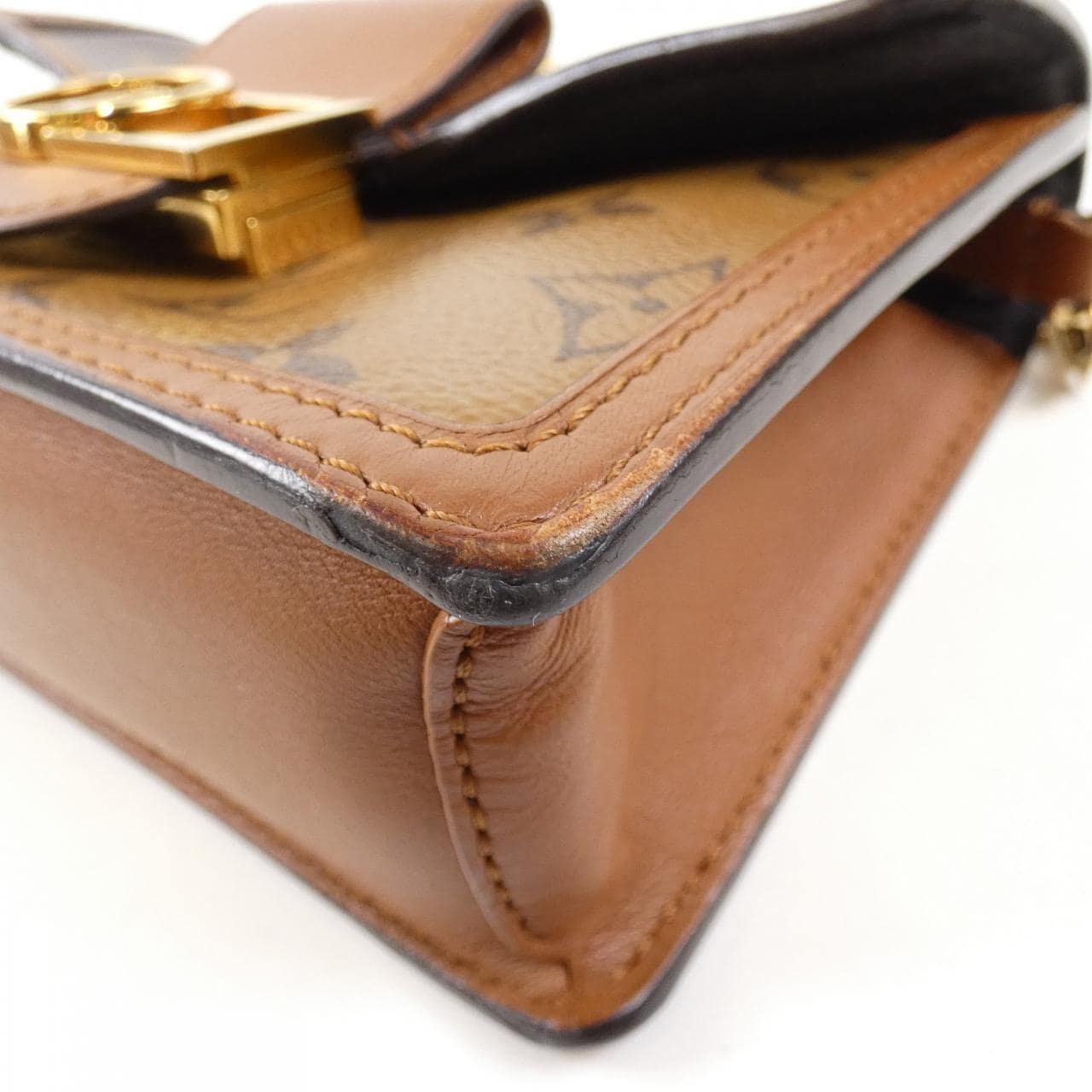 LOUIS VUITTON Monogram Portefeuille Dauphine M68746 Chain Wallet
