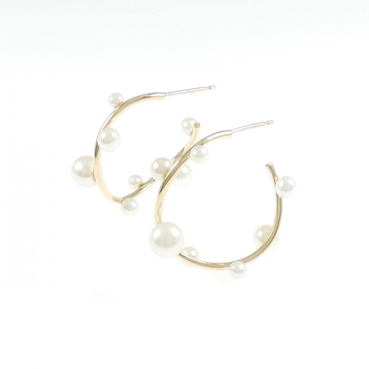 サマンサティアラ 淡水パール ピアス