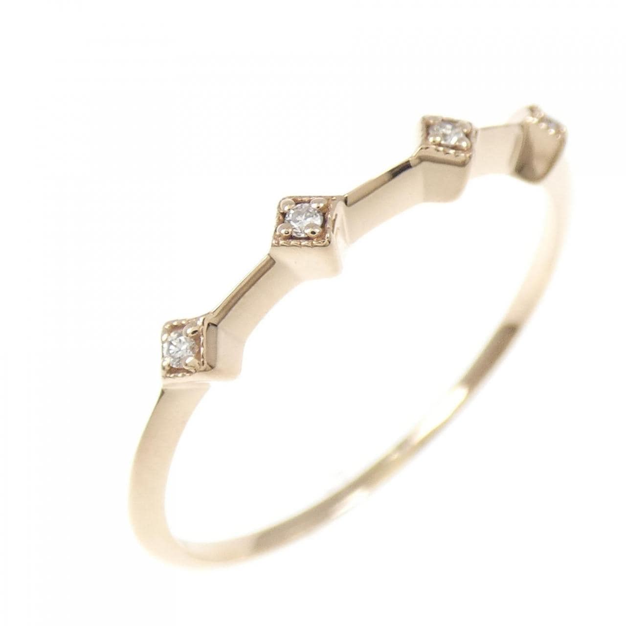 K18PG ダイヤモンド リング