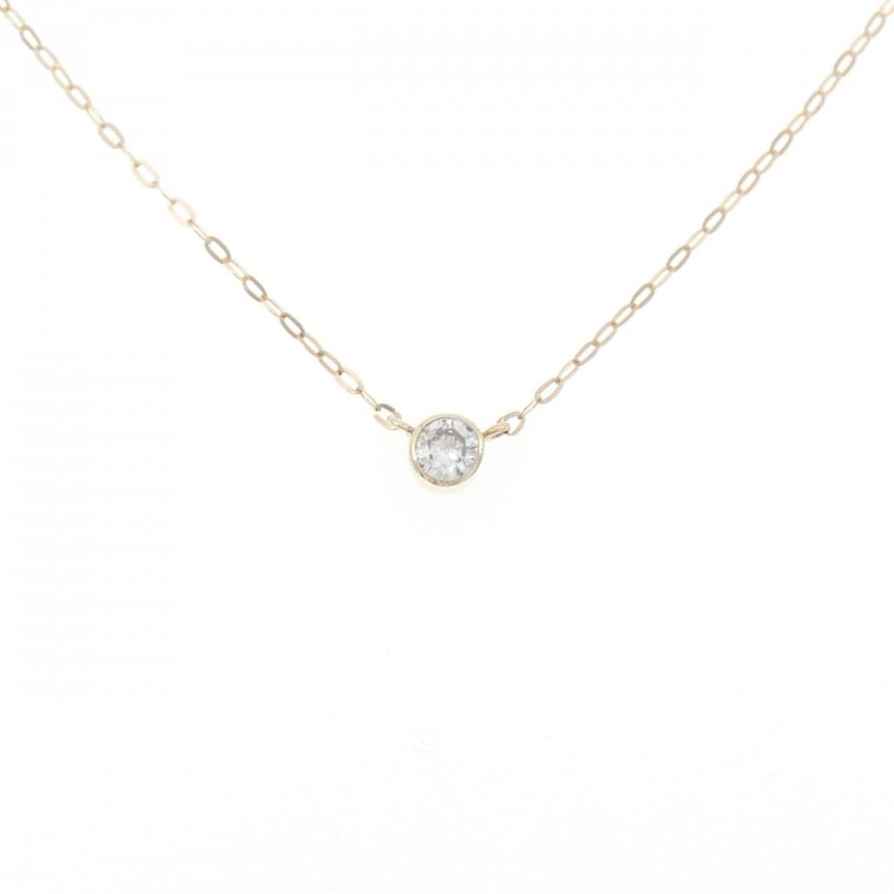 K10YG ダイヤモンド ネックレス 0.10CT