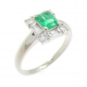 PT900 エメラルド リング 0.43CT