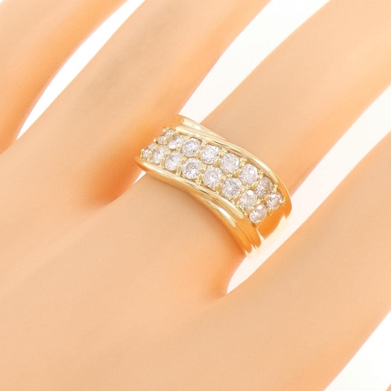 K18YG ダイヤモンド リング 1.02CT