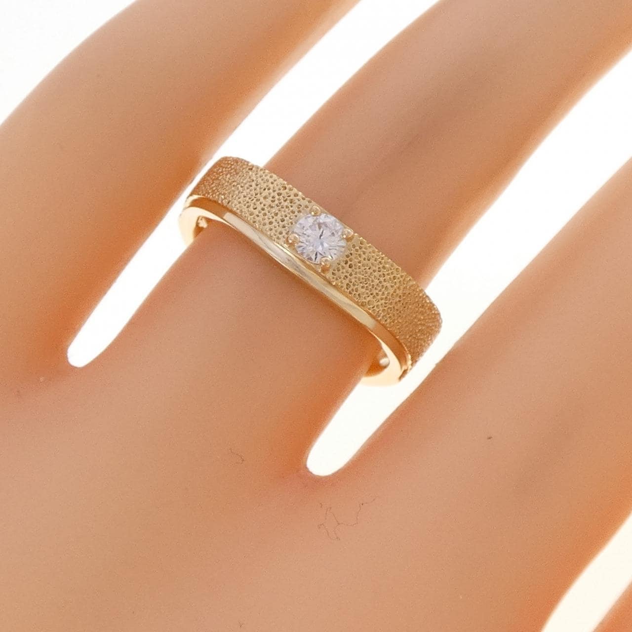 K18YG ダイヤモンド リング 0.15CT