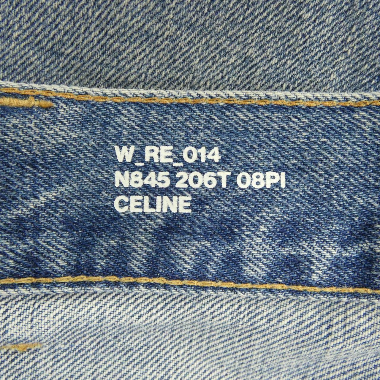 セリーヌ CELINE ウェスリー ジーンズ / ピズモウォッシュ デニム 2N845206T ジーンズ