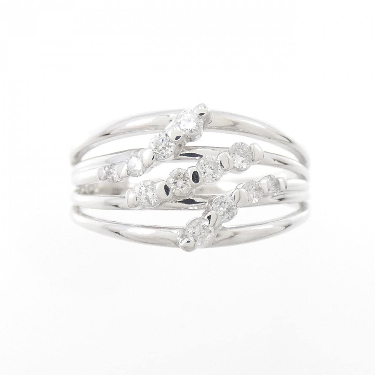 K18WG ダイヤモンド リング 0.17CT