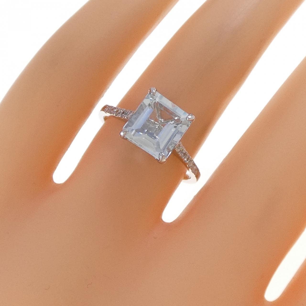 PT900 アクアマリン リング 1.80CT