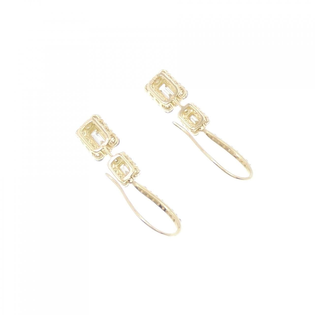 [BRAND NEW] K18YG Diamond earrings 1.10CT