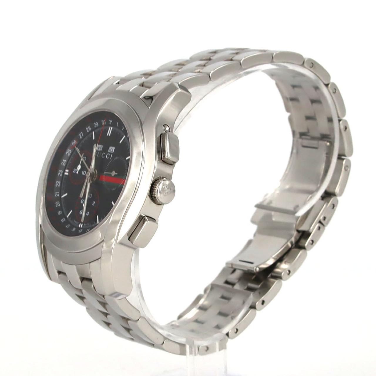 【ノーメンテナンス還元価格】グッチ 5500CHRONO/YA055206 SS クォーツ
