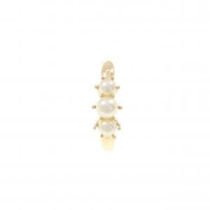 K18YG アコヤパール ピアス 片耳