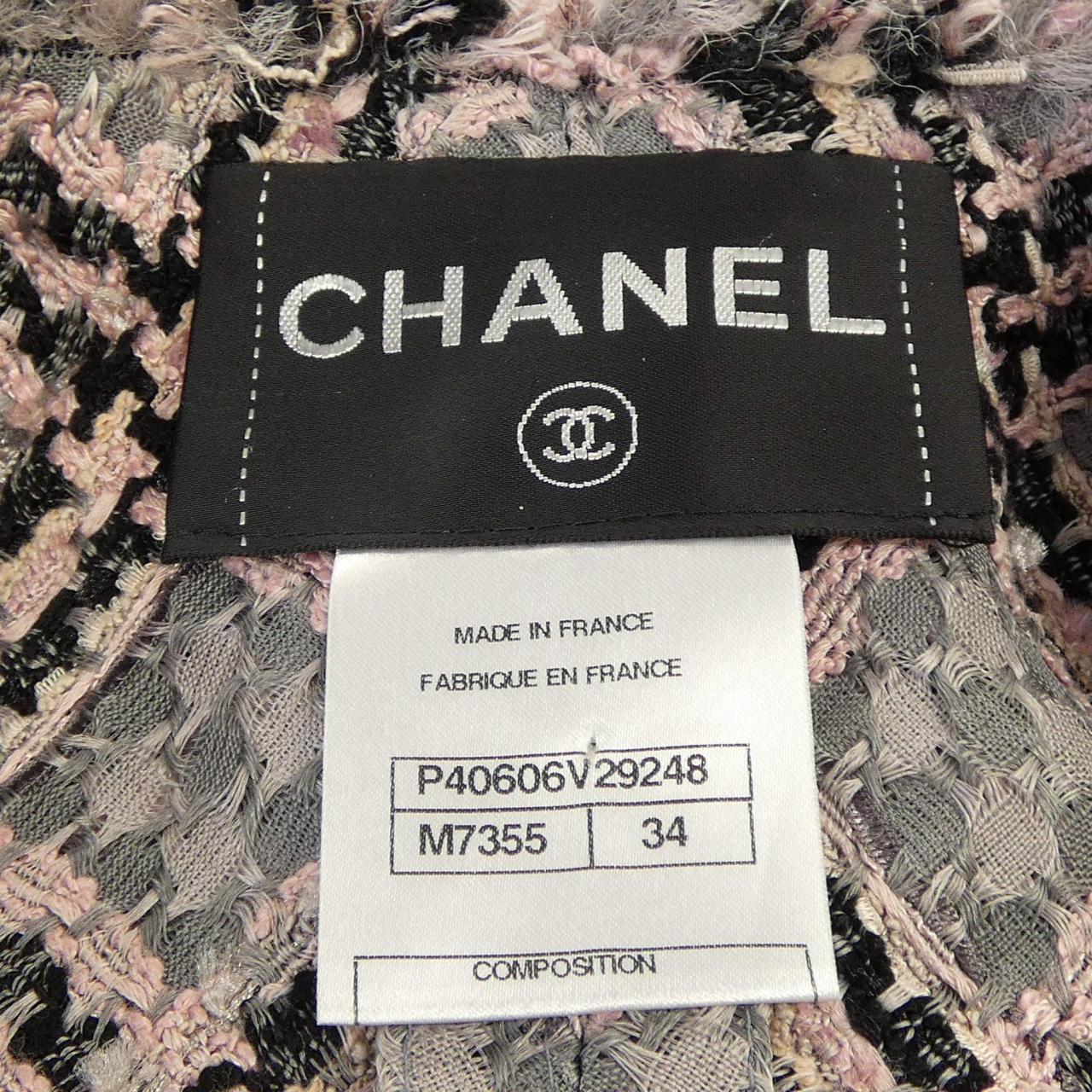 シャネル CHANEL P40606V29248 11P ノーカラージャケット