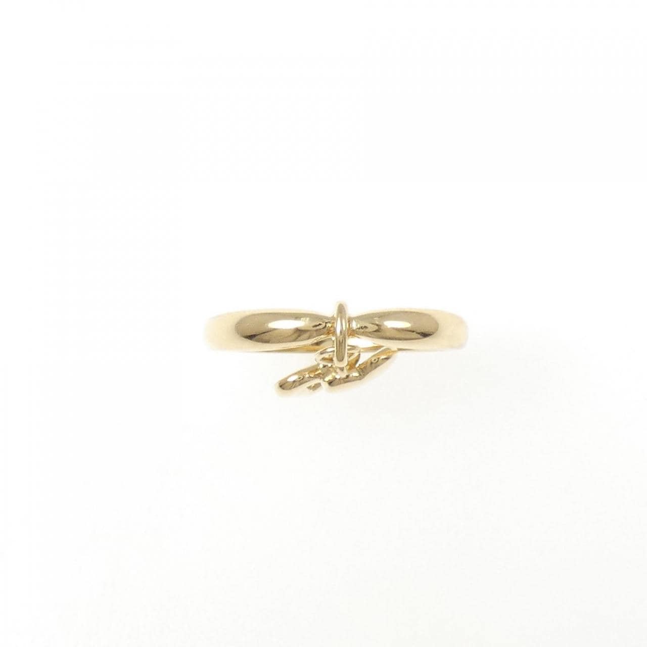 K18YG heart ring
