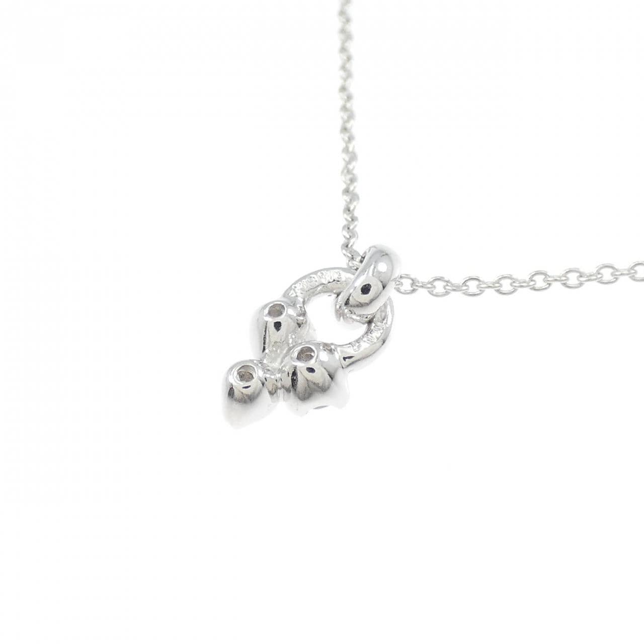 K18WG ダイヤモンド ネックレス 0.07CT