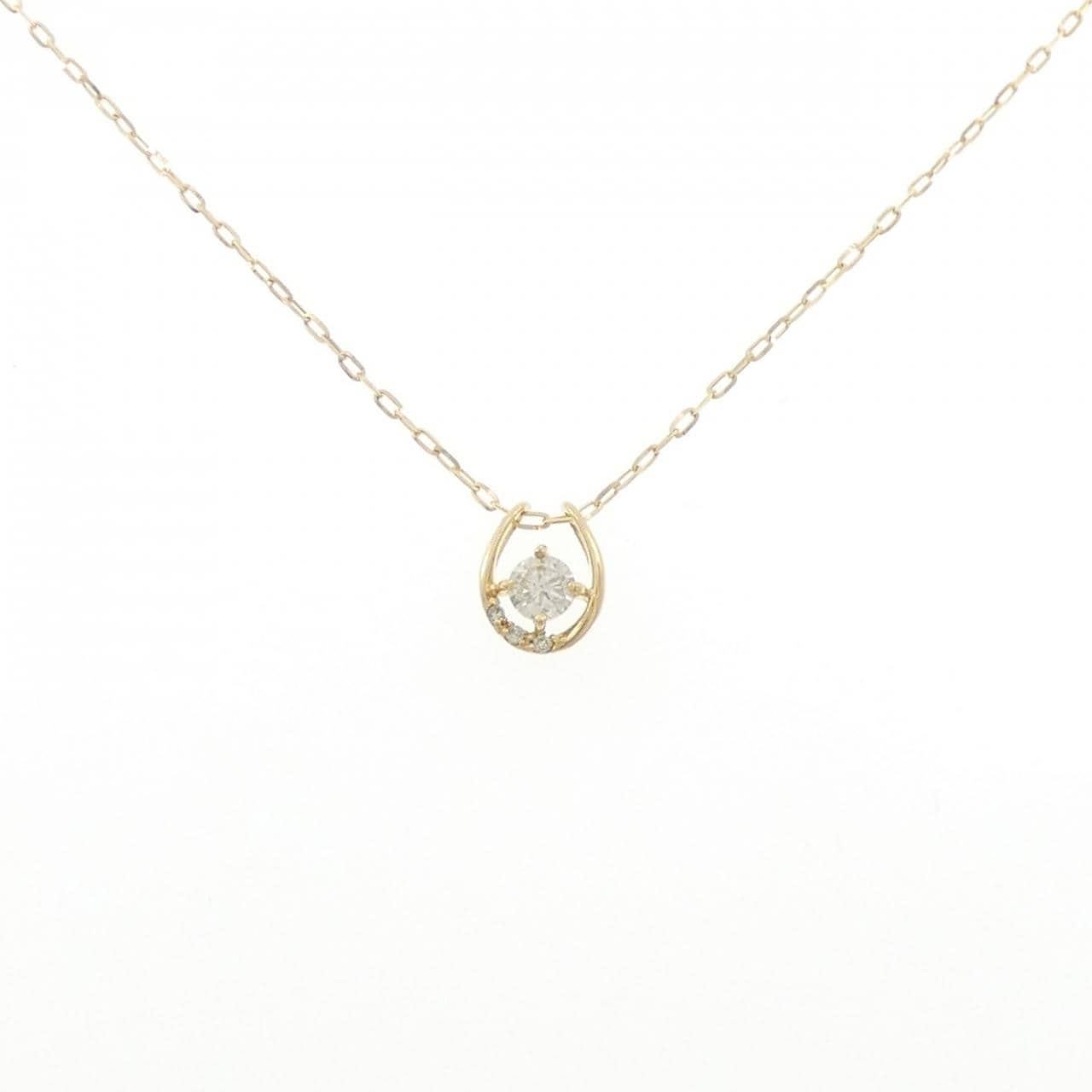 K18YG ダイヤモンド ネックレス 0.20CT