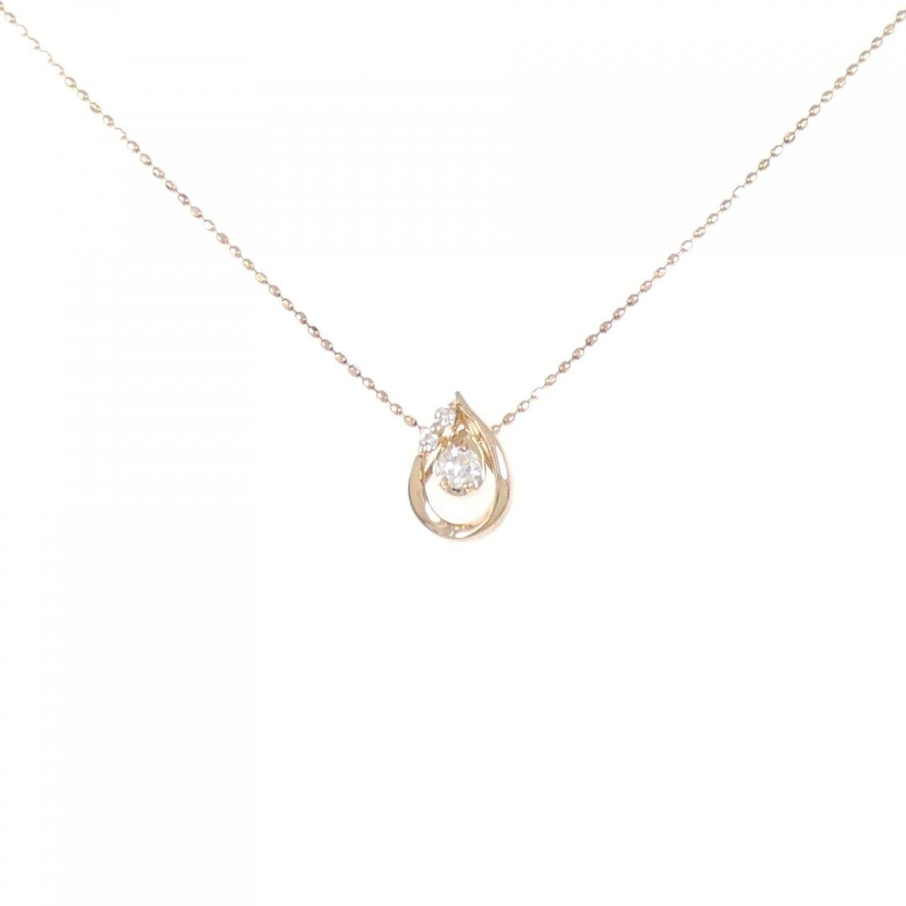 K10PG ダイヤモンド ネックレス 0.10CT