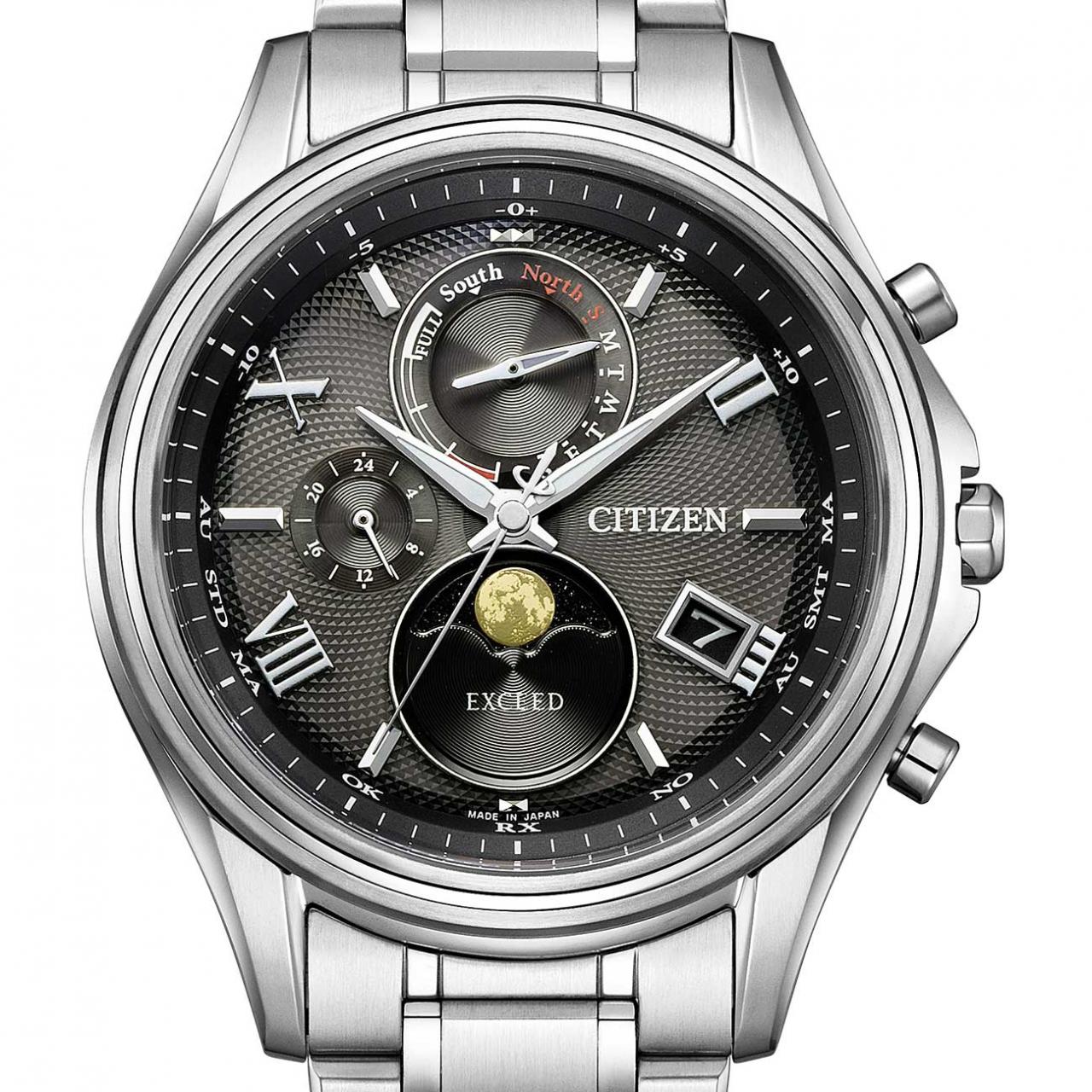 [新品] CITIZEN Exceed 电波手表 H874-004JJ01/BY1020-61E TI 太阳能石英