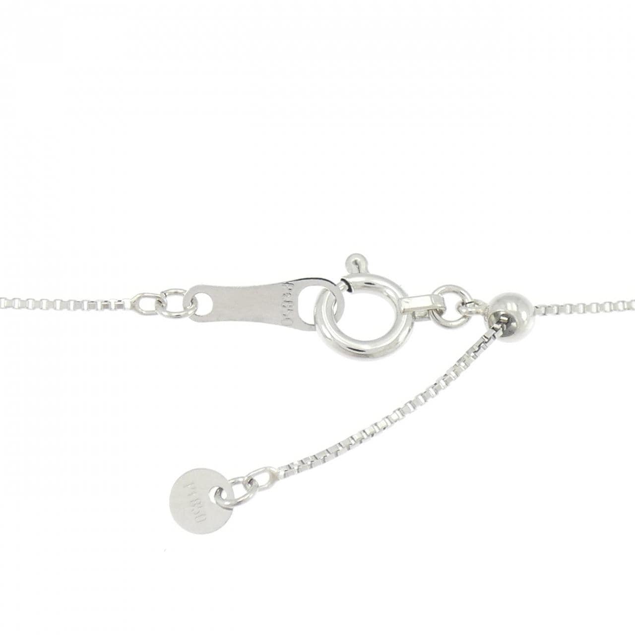 PT900/PT850 ソリティア ダイヤモンド ネックレス 0.6CT