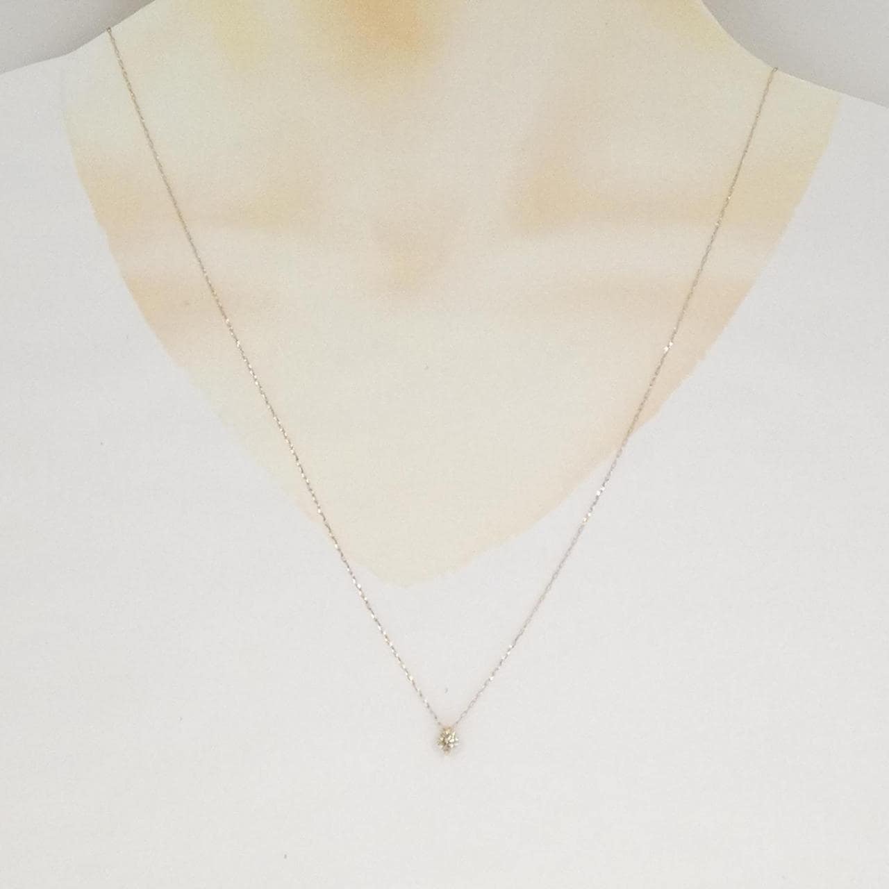 K18PG ダイヤモンド ネックレス 0.30CT